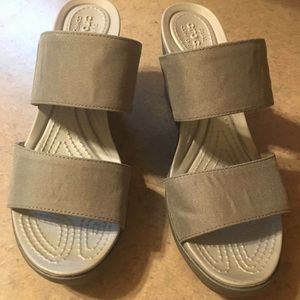 Crocs wedge sandals
